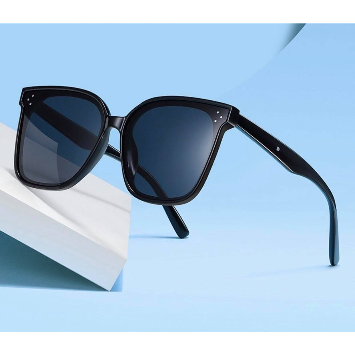 Kính xinh, Kính râm/Kính mát Mắt vuông Basic nhựa unisex thời trang + tặng tuavit Kính Xinh mini đa năng