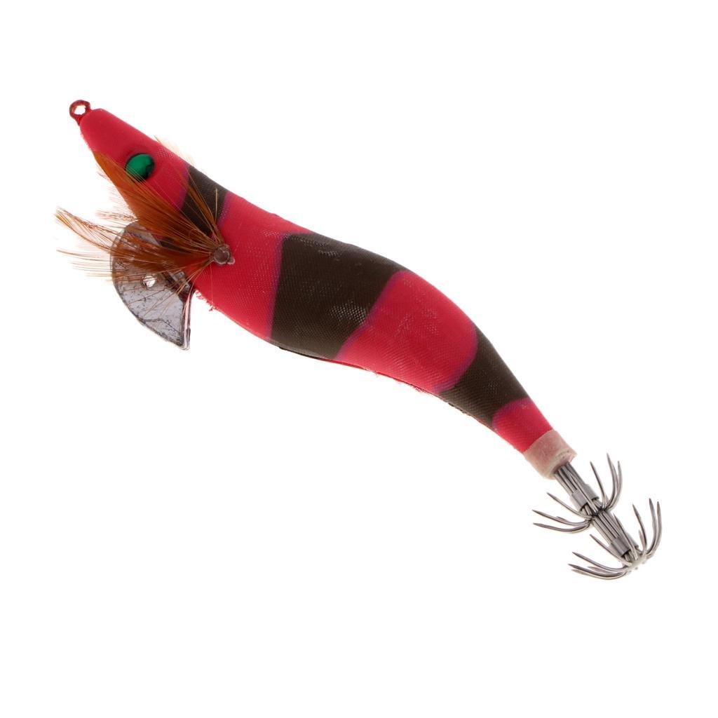 3.5# Squid Jigs Luminous Fishing Artificial Baits Color A