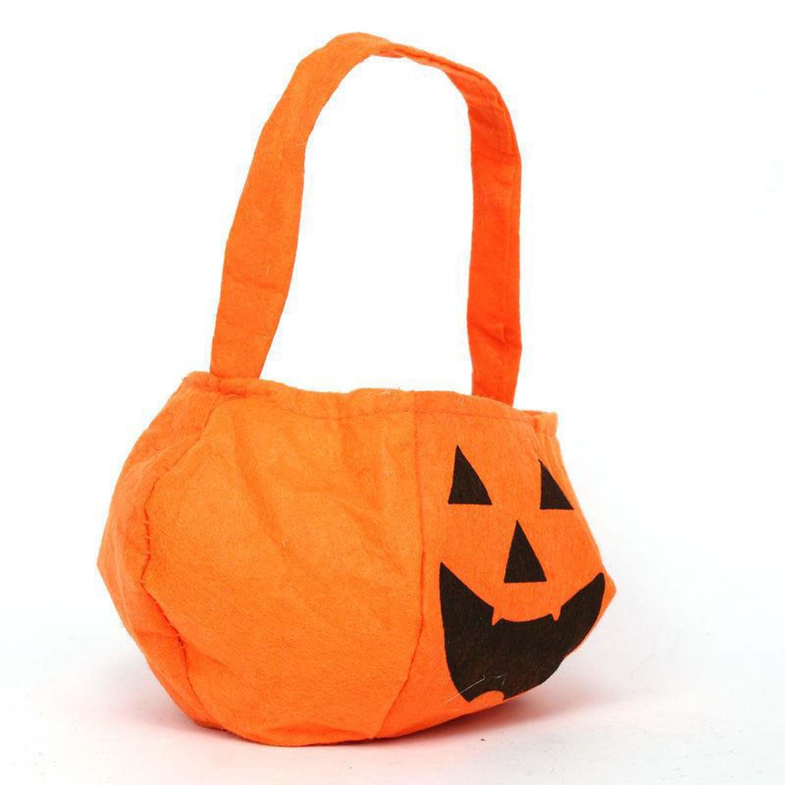 Halloween Pumpkin Bag Gift Bags Candy Tote Bag for Halloween Travel Vacation