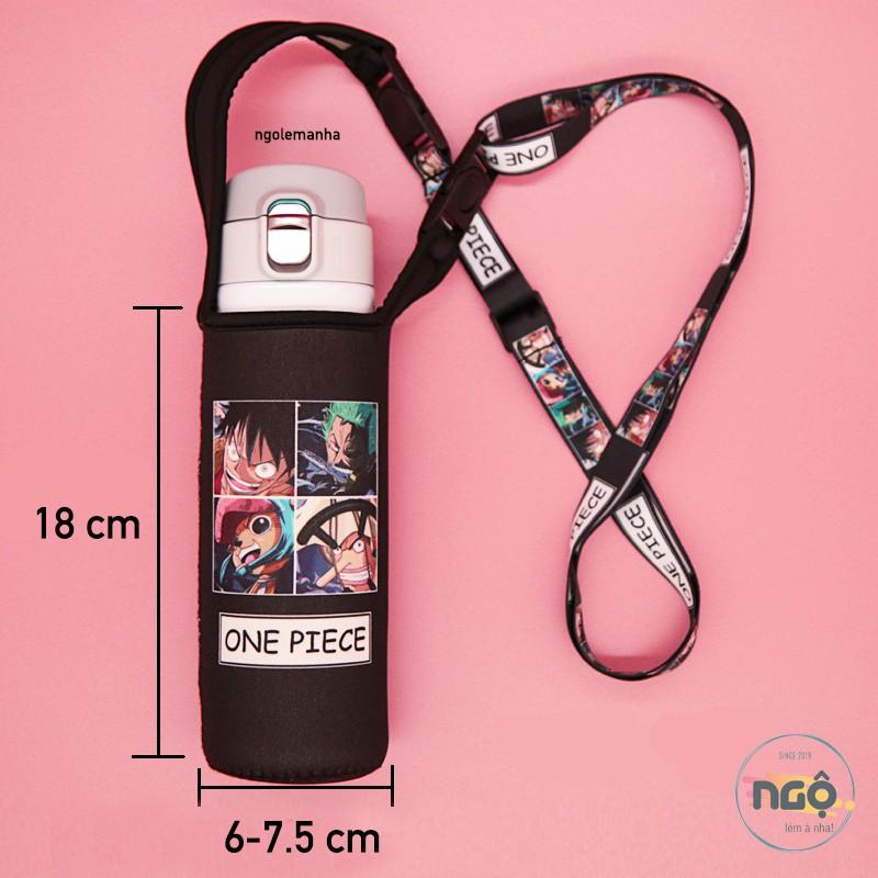 COMBO TÚI ĐỰNG BÌNH / LY GIỮ NHIỆT KÈM DÂY < 650ml - Họa tiết tươi sáng