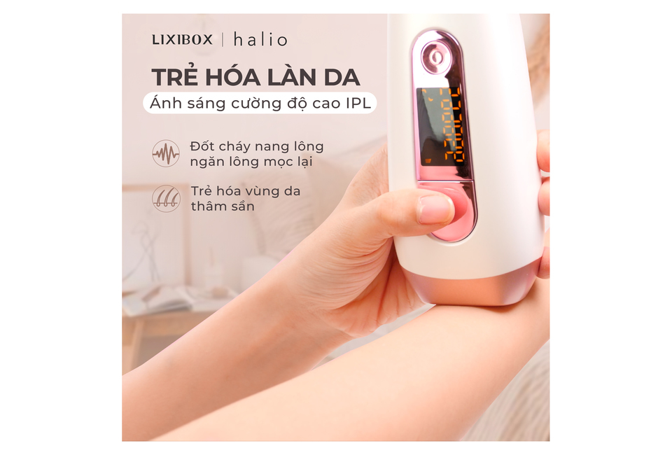 Máy triệt lông cá nhân Halio IPL Hair Removal Device