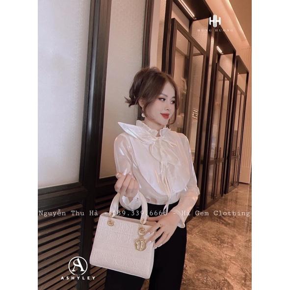 Áo sơ mi nơ tay cao cấp