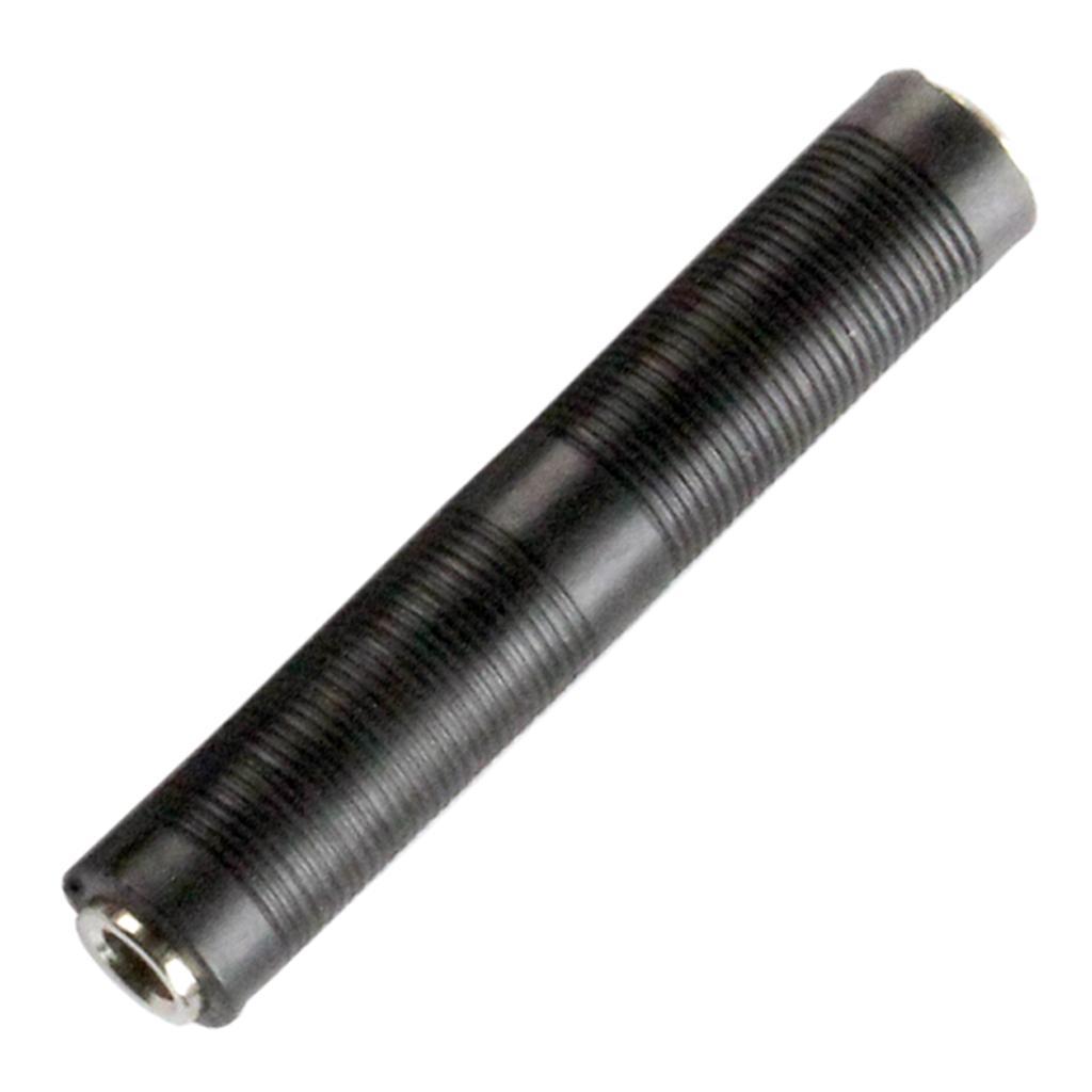6.35mm Jack Coupler Guitar Extension Cable Connector Adapter Female to Female Black