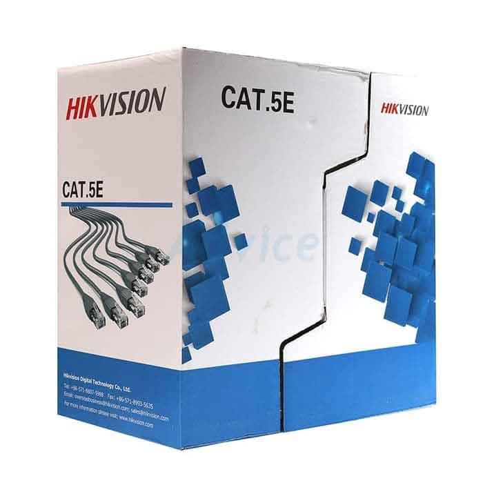 Dây Cáp mạng CAT5E BC HIKVISION DS-1LN5E-E/E (cáp mạng Cat 5E UTP) đồng 99.97% cuộn 305m - Hàng chính hãng