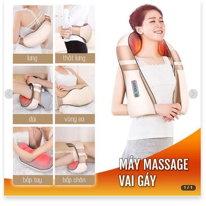 ️ Máy massage vai gáy điện 6 nút chức năng