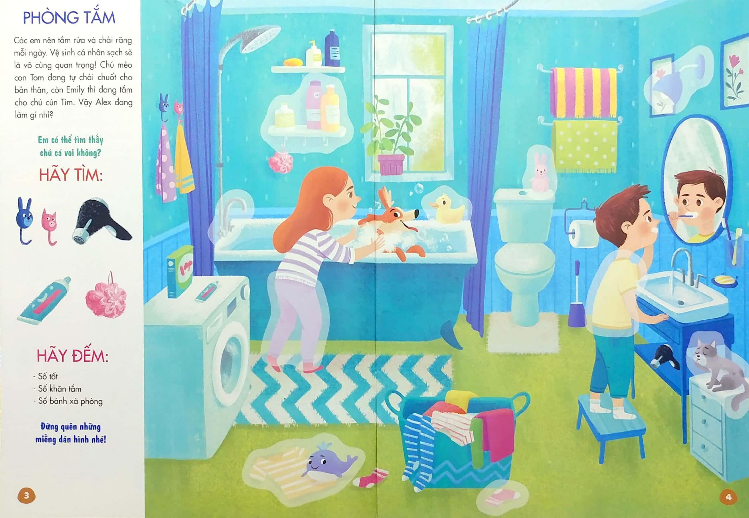 Sách Bóc Dán Thông Minh - Luyện Tay Thật Khéo, Luyện Mắt Thật Tinh - Mái Ấm Thân Yêu