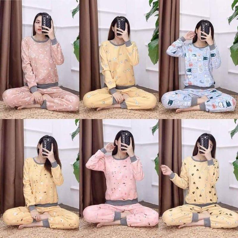 Bộ nỉ bông dày dặn ấm áp, hàng bán shop, có túi quần
