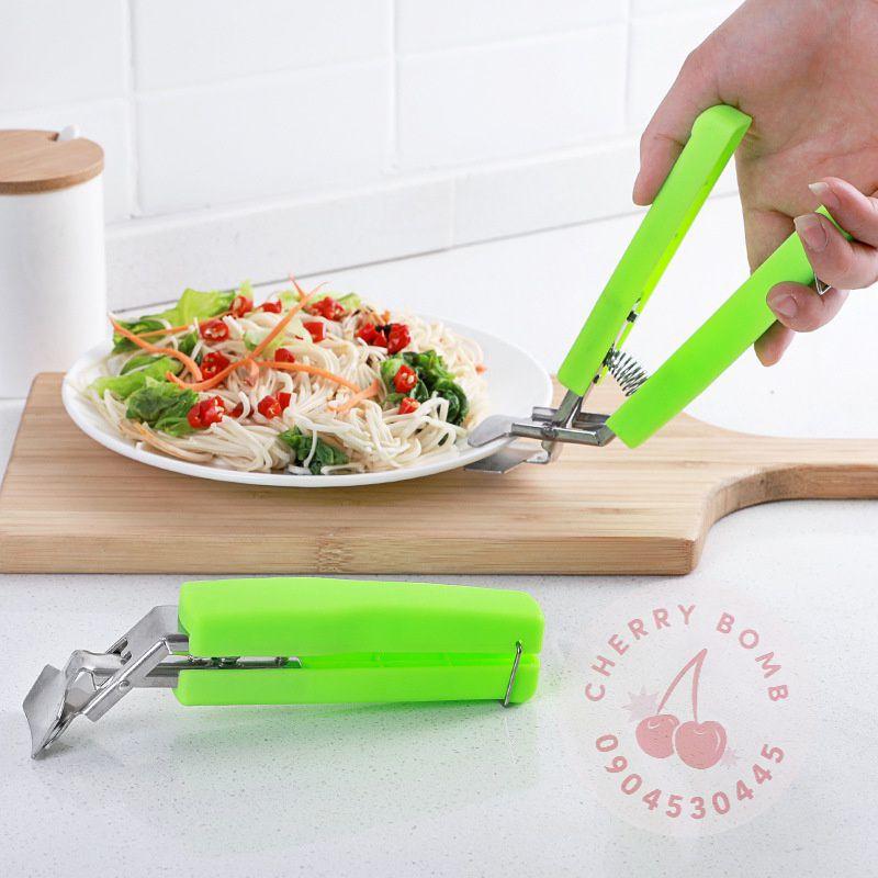 Kẹp Gắp Đồ Nóng, Đồ Hấp KIM LOẠI T1 Thông Minh - Dụng Cụ Gắp Inox Có Lò Xo Giá rẻ