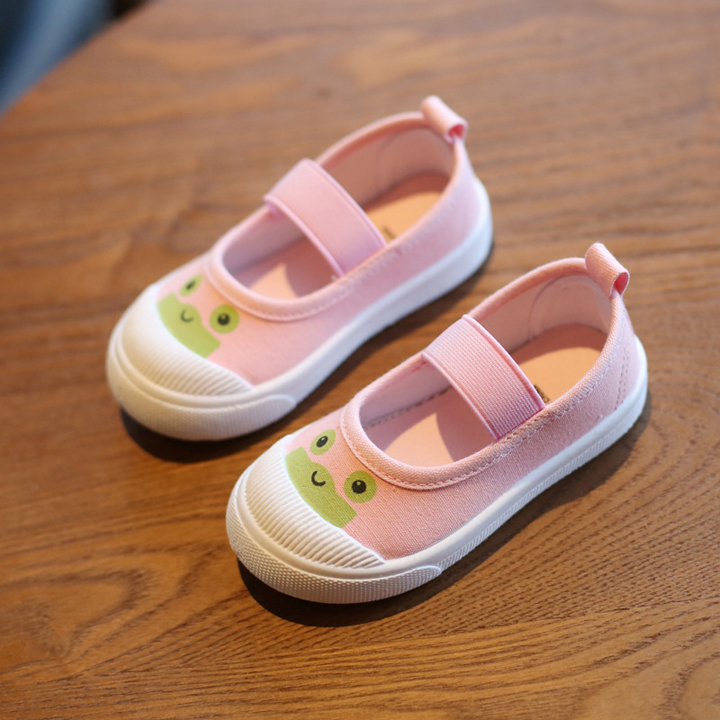 Giày búp bê vải cho bé gái 2- 13 tuổi phong cách Hàn Quốc G06