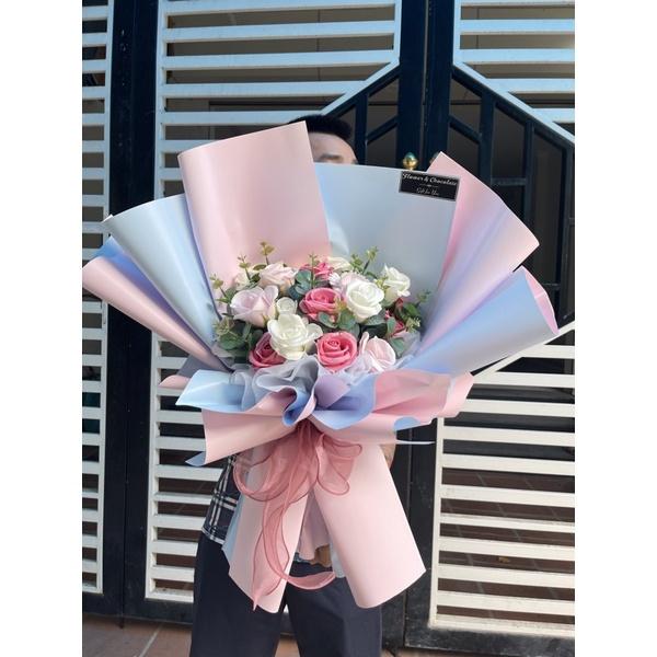 Hoa sáp mix nhiều mẫu như hoa tươi, hoa sáp quà tặng
