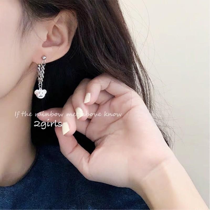 1 đoi bông tai Gấu, khuyên tai gấu nhiều mẫu