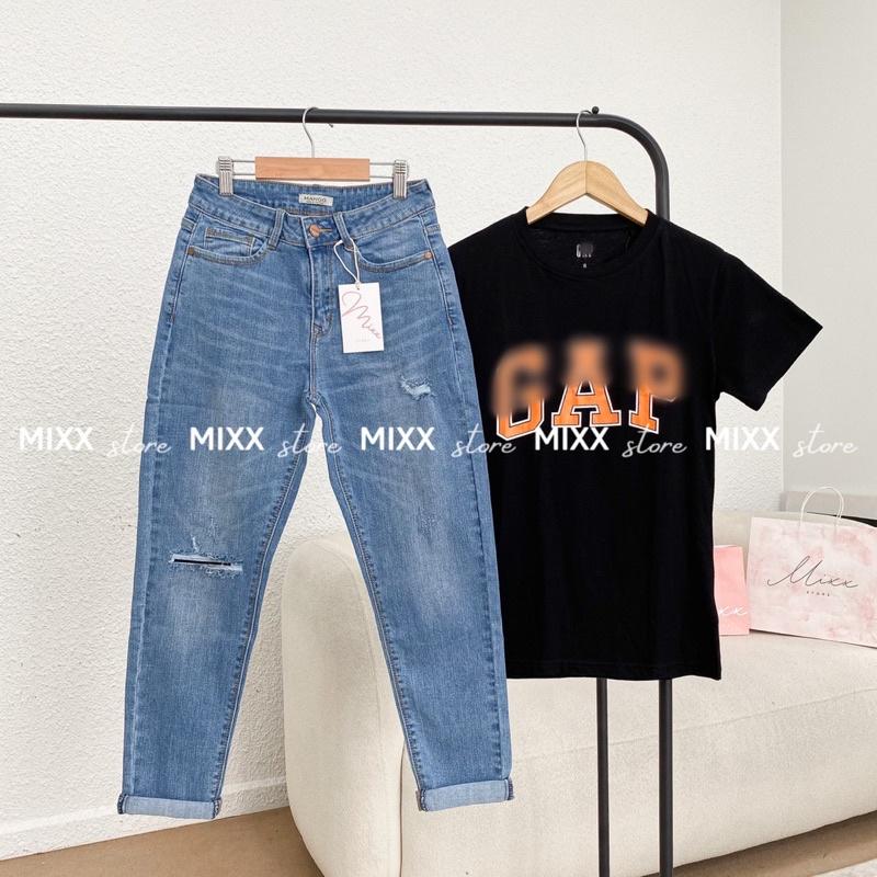 Áo thun nữ in chữ chất cotton mềm mịn phom vừa người chuẩn đẹp