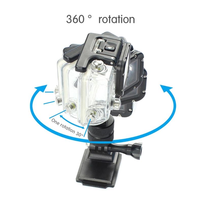 Bộ chuyển đổi monopod Mount Mount 1/4-20 360 độ quay quay Aluminium-Alloy Bộ điều hợp cho anh hùng 11 10 9 8 7 6 5 Phiên