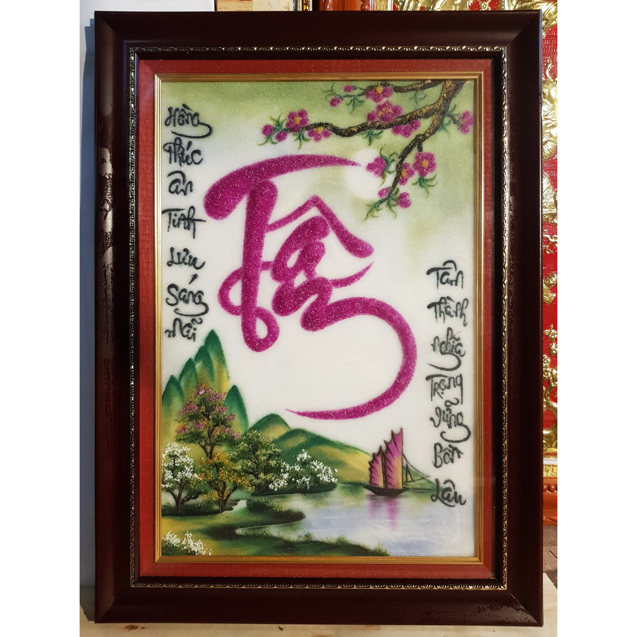 TRANH ĐÁ QUÝ THƯ PHÁP CHỮ - TÂM