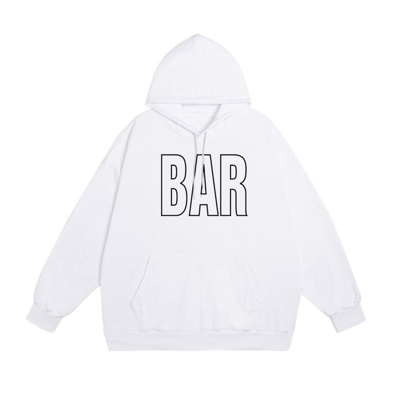 Áo mũ Hoodie Unisex MonsterX BAR form rộng 3 màu nỉ bông cặp đôi nam nữ Oversize Ulzzang thu đông