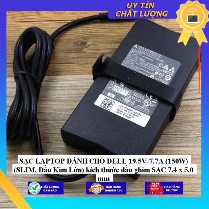 SẠC LAPTOP dùng cho DELL 19.5V-7.7A kích thước đầu ghim SẠC 7.4 x 5.0 mm - Hàng Nhập Khẩu New Seal