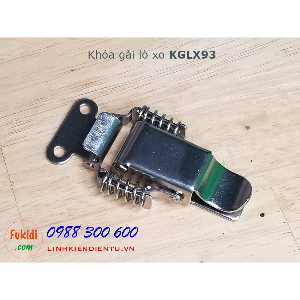 Khóa gài lò xo, inox 304 kích thước 93x47mm - KGLX93