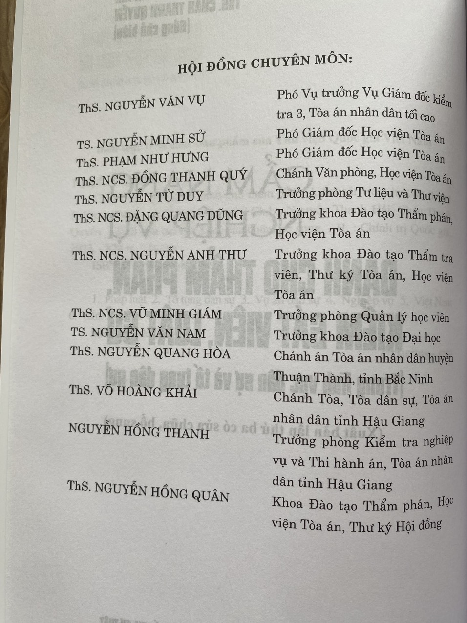 Cẩm Nang Nghiệp Vụ Dành Cho Thẩm Phán, Kiểm Sát Viên, Luật Sư