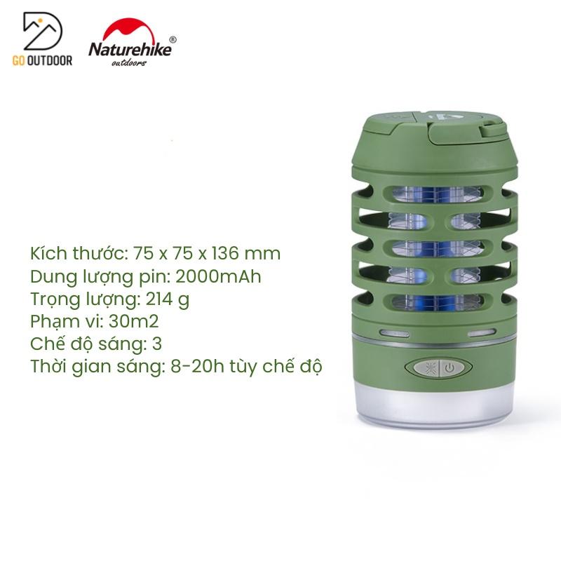 Đèn Dã Ngoại Diệt Muỗi Đa Năng Chống Nước Naturehike NH22ZM005