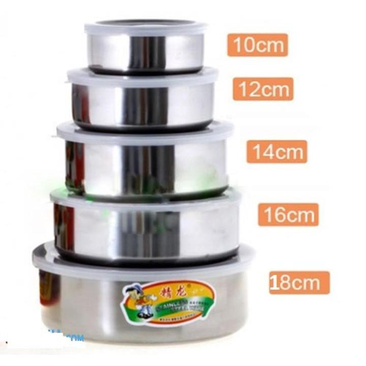 Bộ 5 hộp đựng thực phẩm inox tiện lợi