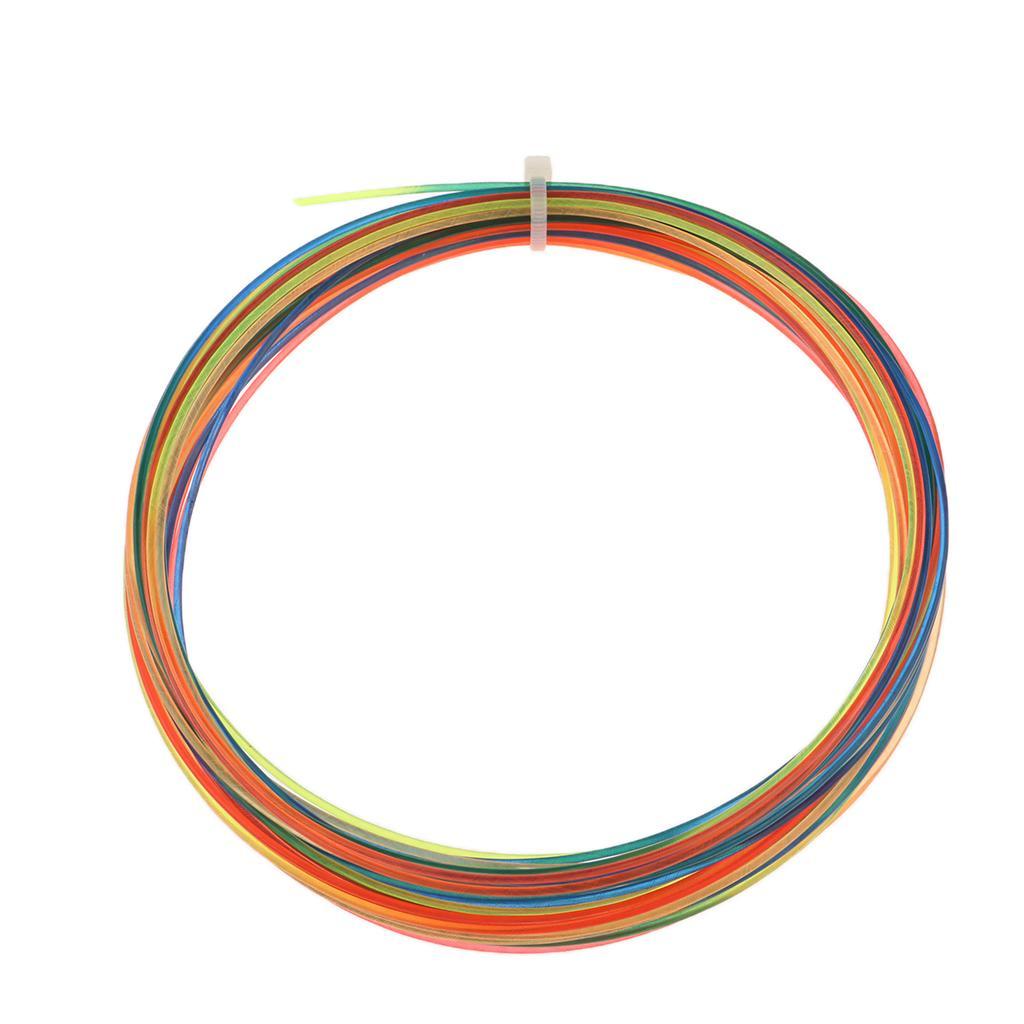 12m Tennis Racket Rainbow Colorful String High Elastic Thread Line 1.3mm