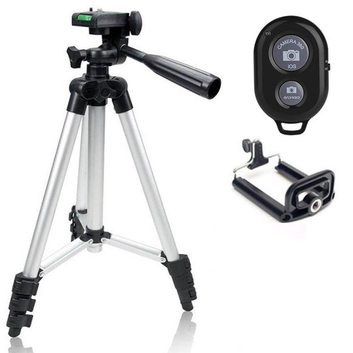 [ TẶNG KÈM REMOTE ] Chân đế chụp hình tripod TF 3110 - 3 chân chup hinh - JL