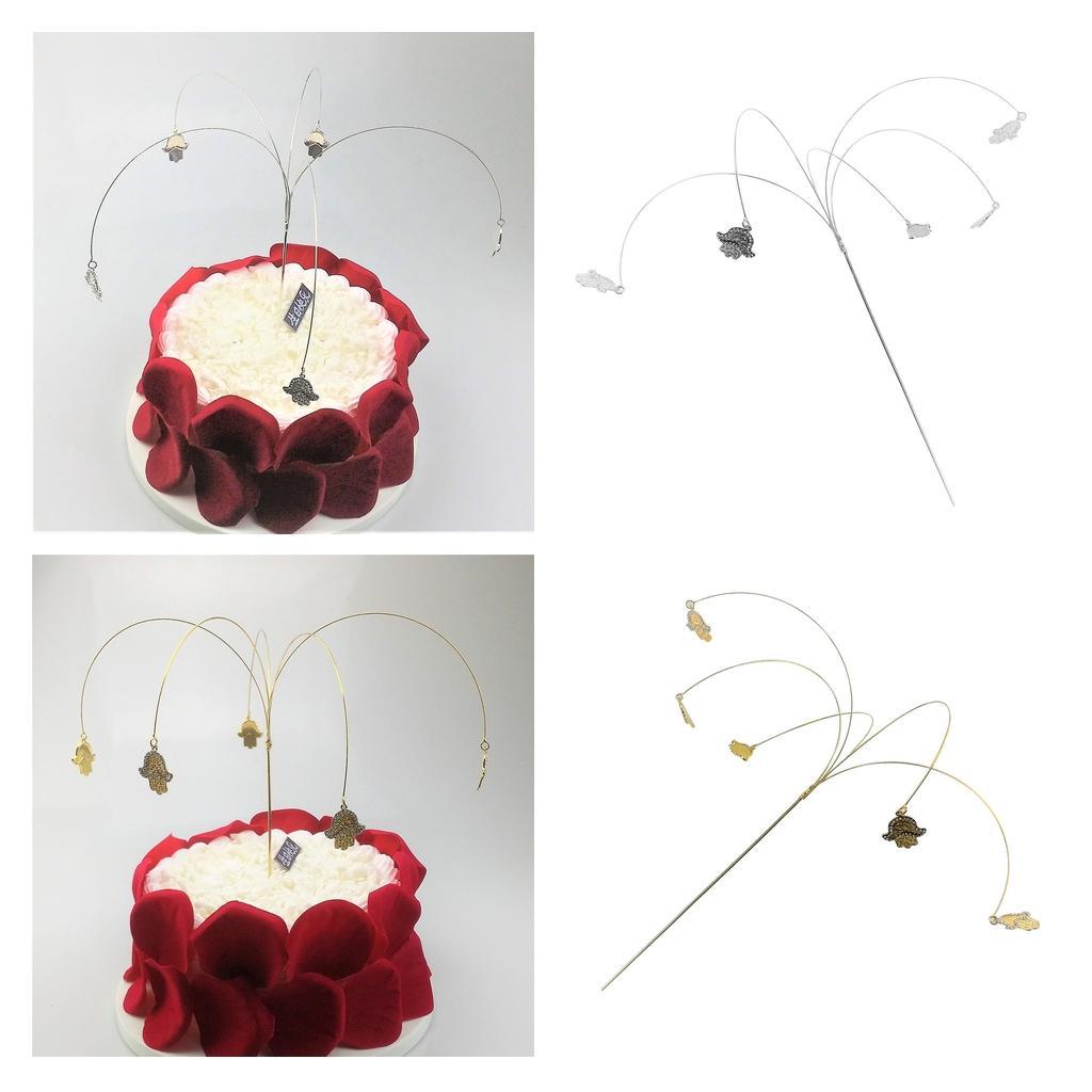 Wedding Party Cake Decoration Treen Shape Delicate Topper Sticks