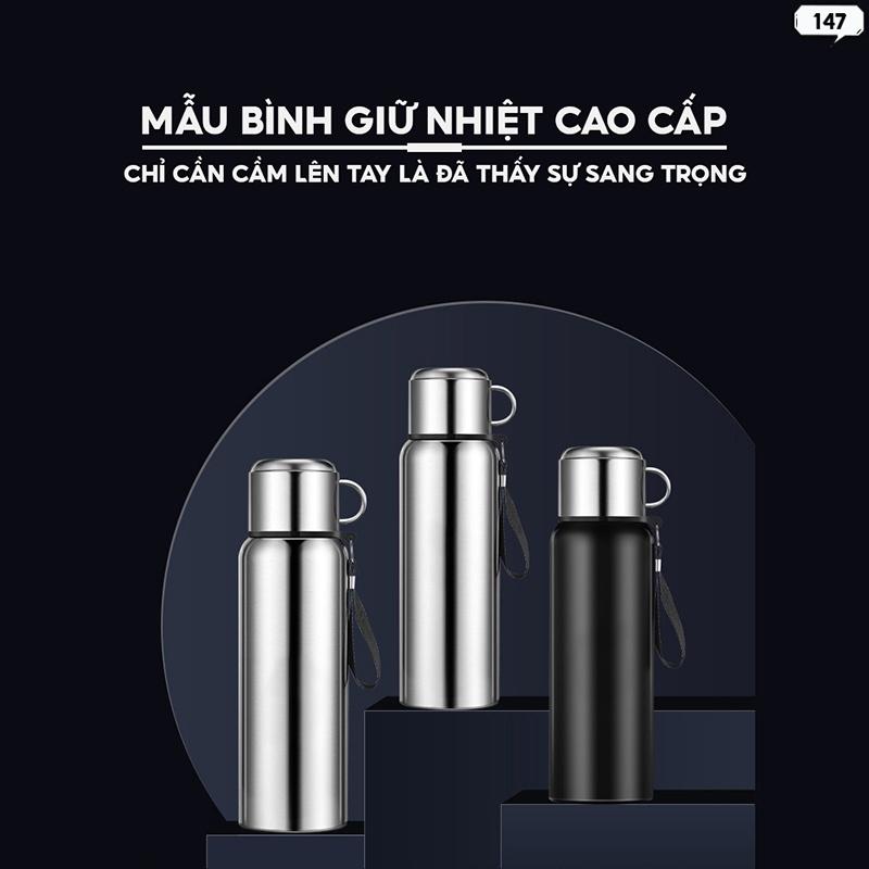 Bình Giữ Nhiệt 2 Lớp Inox 316 Dày Dặn Giữ Nhiệt Lên Đến Hơn 24 Giờ Dung Tích 600ml Có Màn Hình Led 147