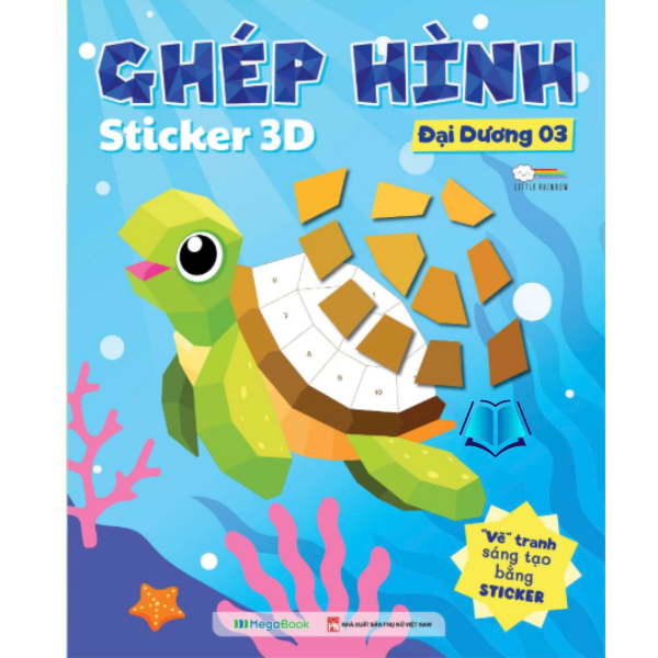 Sách - Ghép Hình Sticker 3D - Chủ Đề Đại Dương 3 cuốn