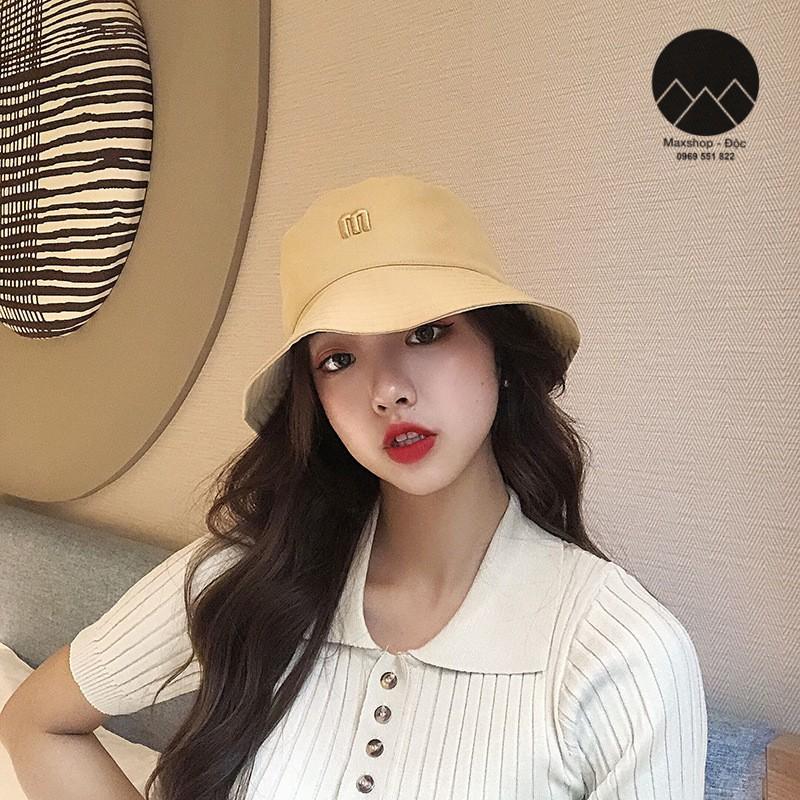 Mũ bucket ulzzang chữ M dày dặn form chuẩn