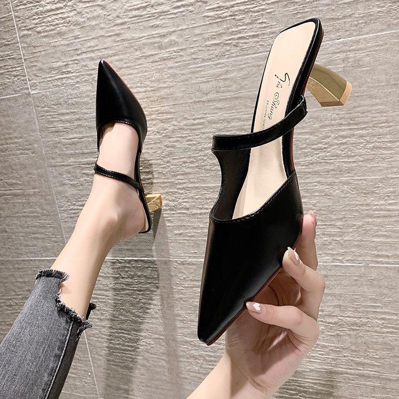 Dép Cao Gót Mũi Nhọn Phong Cách Hàn Quốc Thời Trang