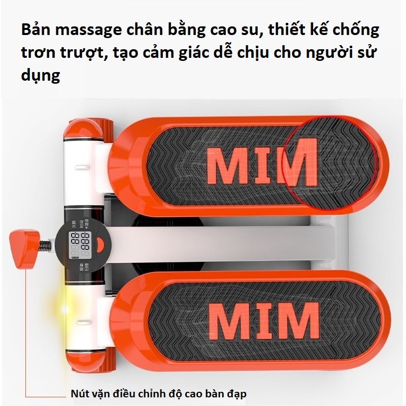 Máy chạy bộ mini MIM( tặng kèm dây và đĩa xoay eo)