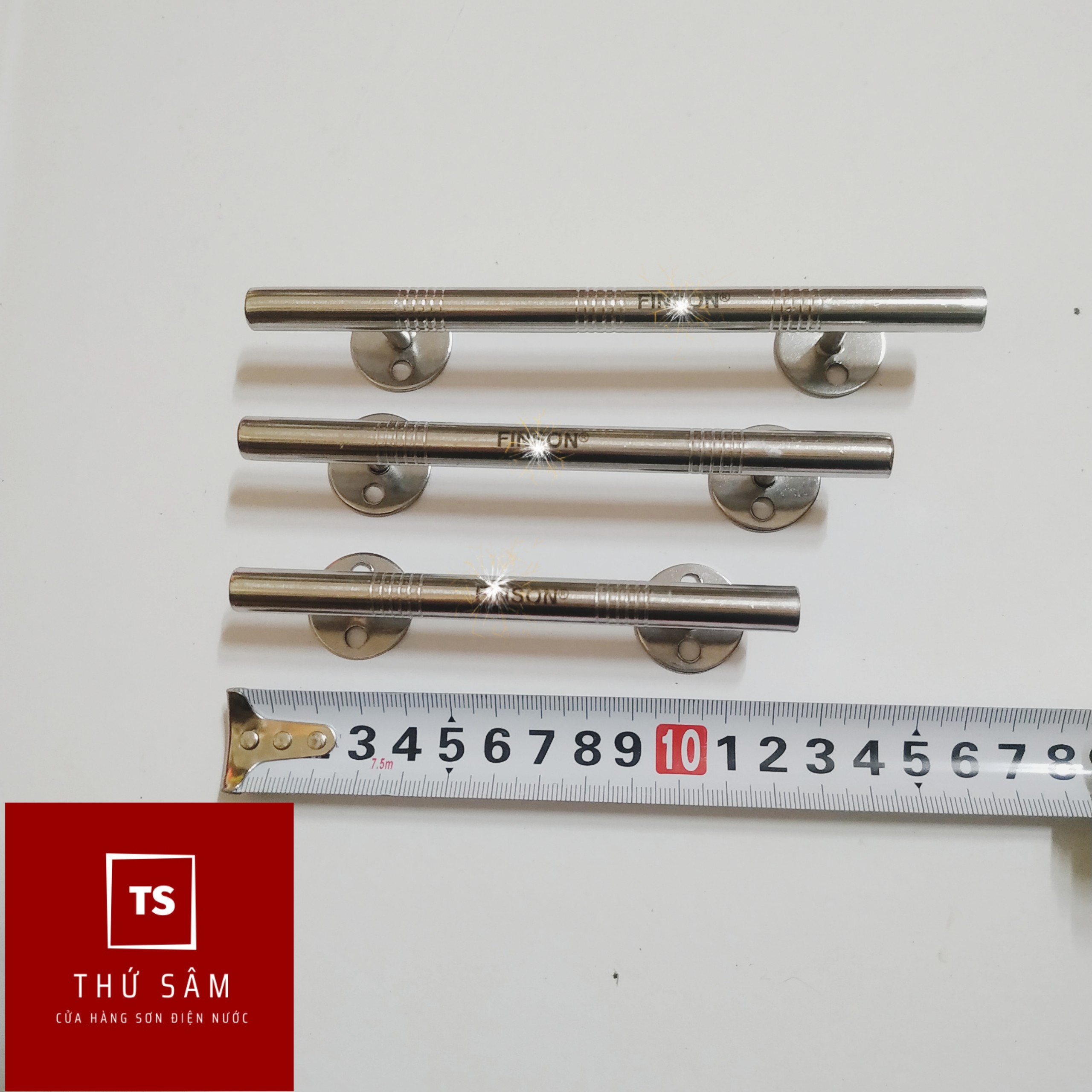 Tay cầm cửa tủ inox đặc 12cm 14cm 16cm