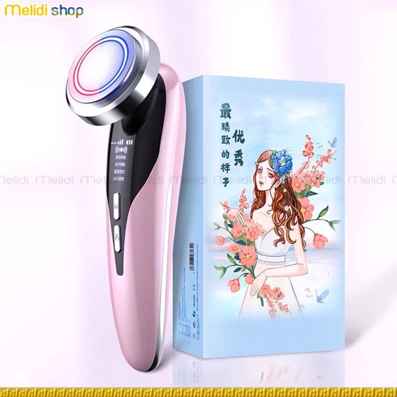 PINKi E2 - Máy Massage Mặt, Dụng Cụ Mát Xa Mặt, Nâng Cơ, Đẩy Dưỡng Chất, Cảm Ứng Rung Trên Da, Đèn ion Làm Nóng Cao Cấp