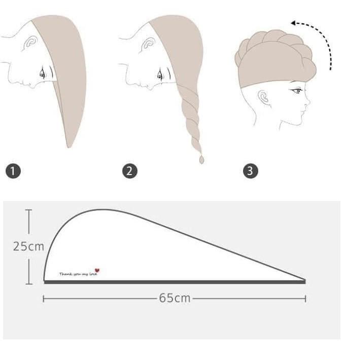 Khăn cuốn làm khô tóc