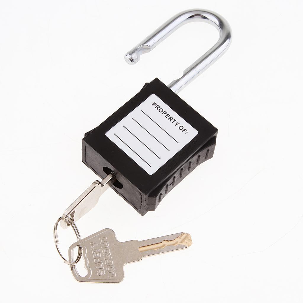 2 Pcs Premium Safety Lockout Padlocks - Black Padlock