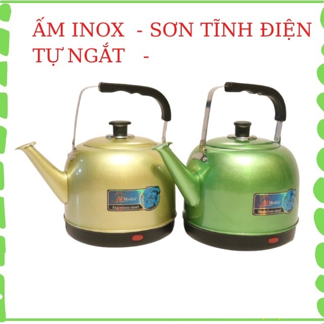 Ấm Siêu Tốc Điện Inox Cỡ Lớn NK Media MD-SD510 (5 lít) - Màu Ngẫu Nhiên - Hàng Chính Hãng