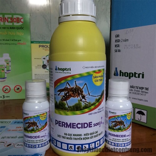 Thuốc diệt ruồi, muỗi Permecide 50EC 100ml, Diệt hiệu quả tiện lợi cho người dùng
