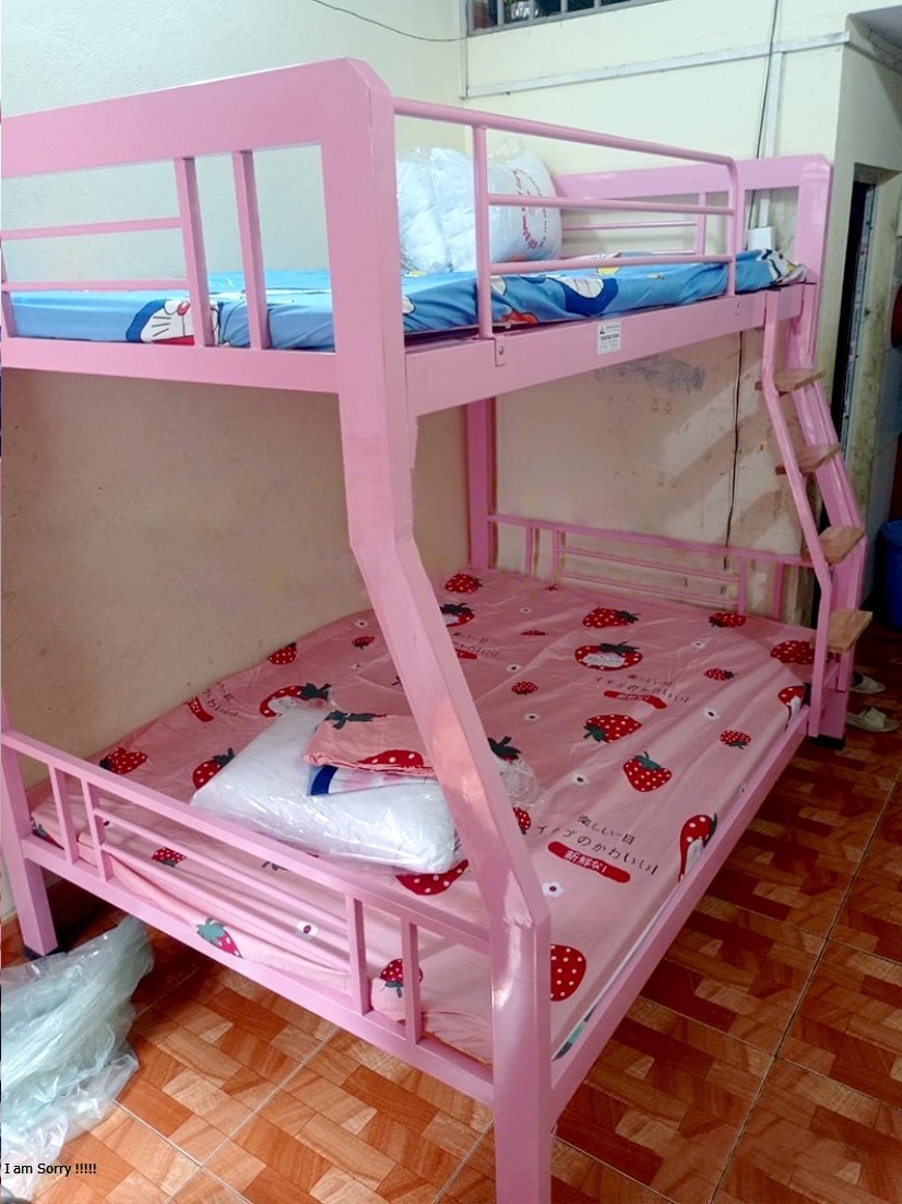 Giường sắt tầng hộp vuông sắt 4x8 nhiều kích thước và màu sắc