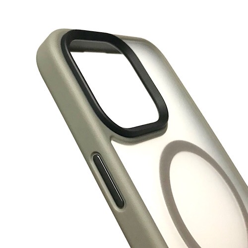Ốp lưng cho iPhone 15 Pro Max Mag Safe Shock nhám viền màu chống sốc