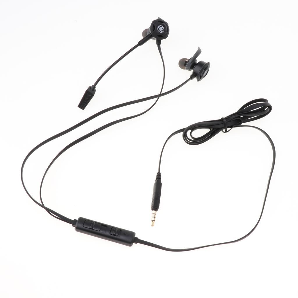 3.5 MM Wired Gaming Earphone, Noise Cancelling Stereo Bass Gaming Headphone with Adjustable Mic for Laptop, PC