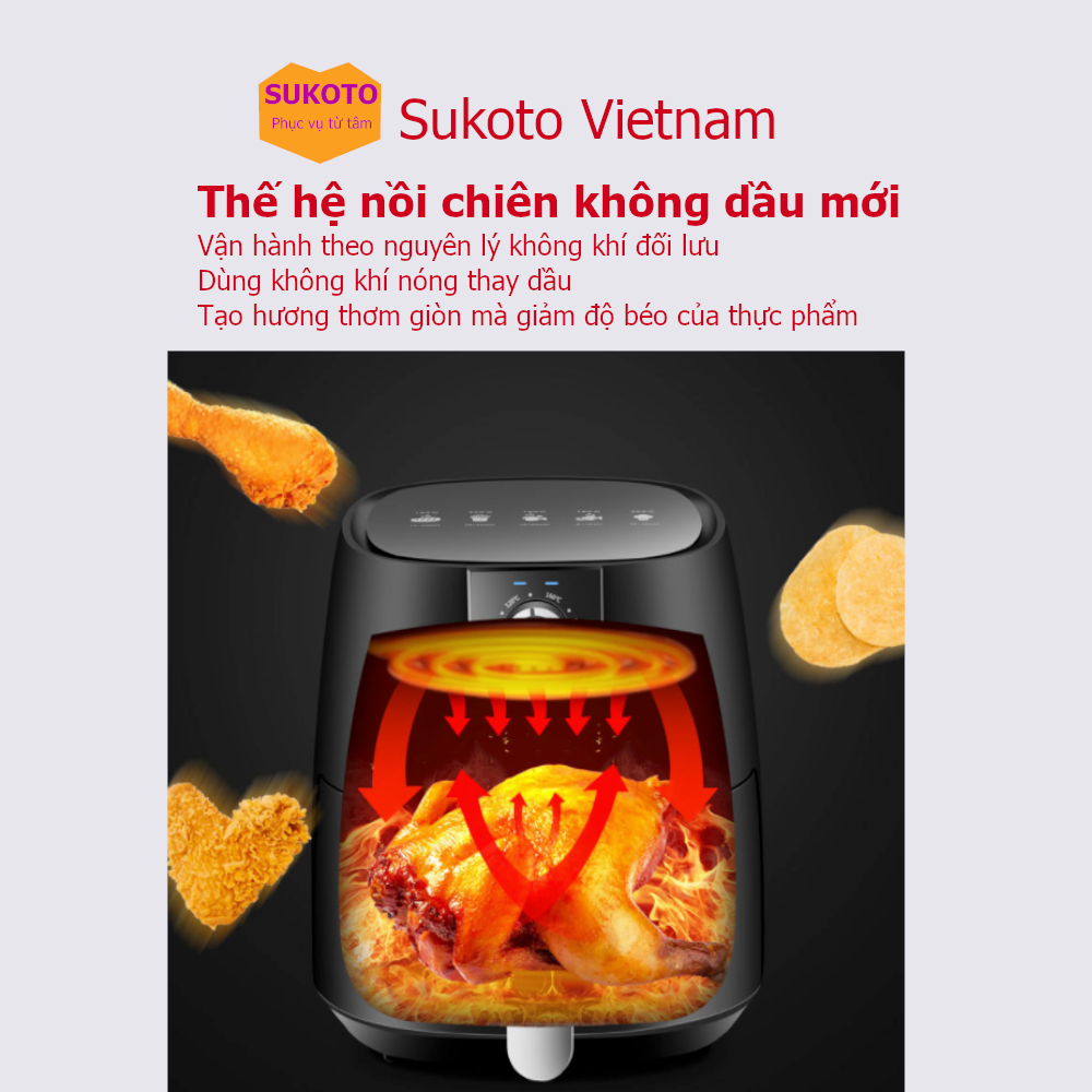 Nồi Chiên Không Dầu 6.5L