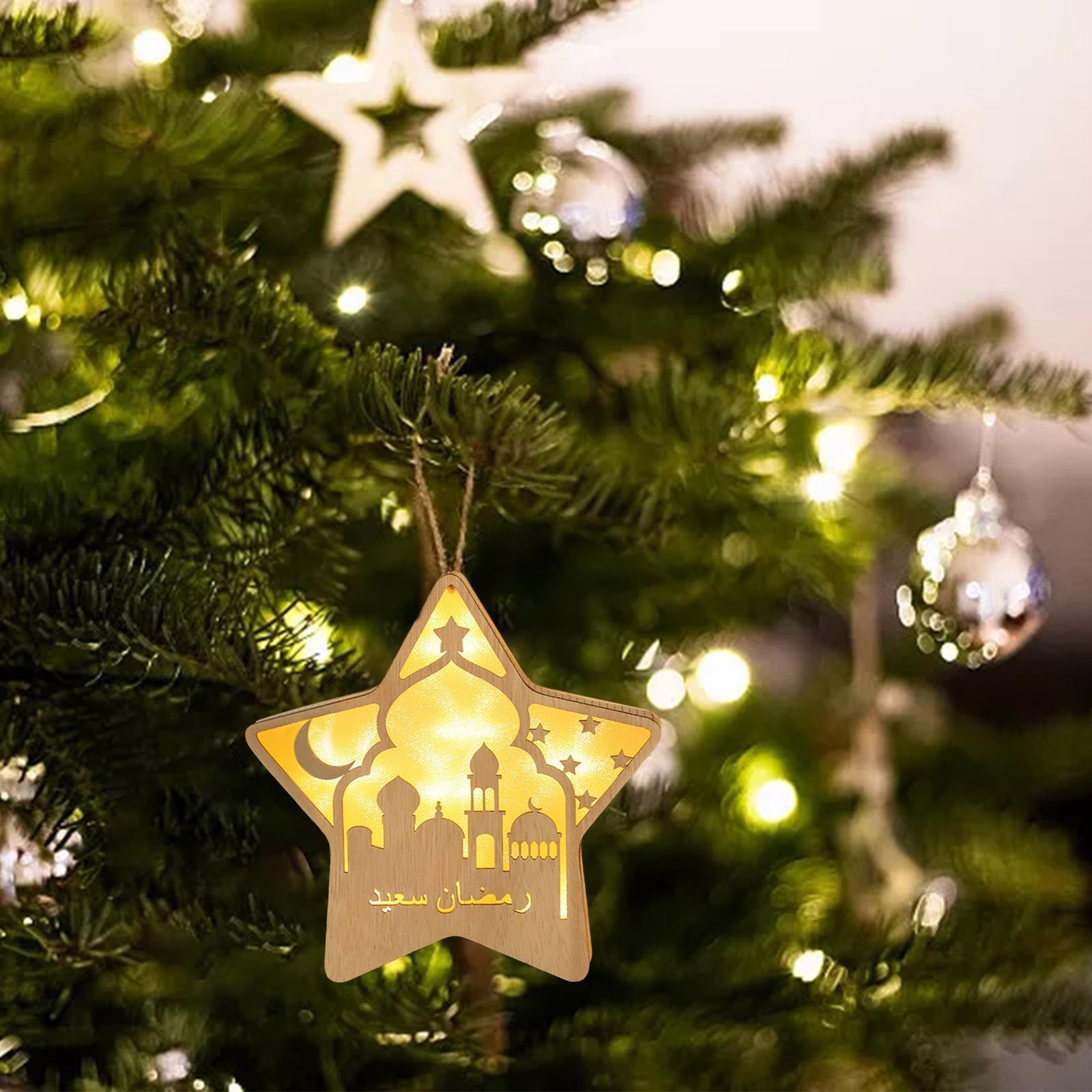 Ramadan Eid Mubarak Lights Decoration Night Light for Indoor Party Bedroom