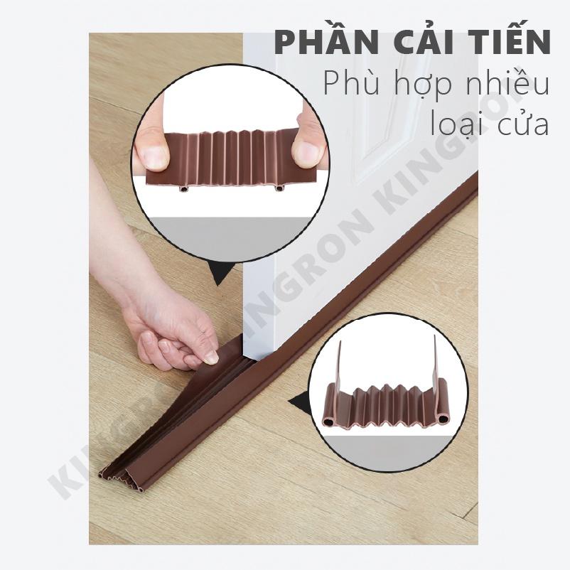 Nẹp mút ZICZAC thế hệ mới chắn cửa chống côn trùng Thanh chặn gió khe cửa chống thoát hơi gió điều hòa KINGRON