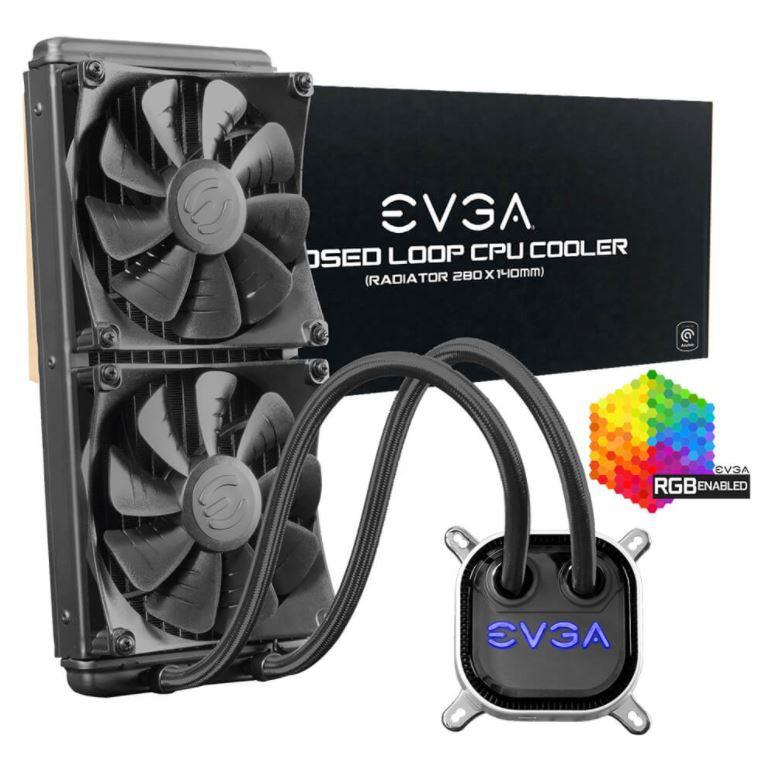 Tản nhiệt nước EVGA CLC 280mm All-In-One - 2x FX13 140mm PWM Fans- HÀNG CHÍNH HÃNG