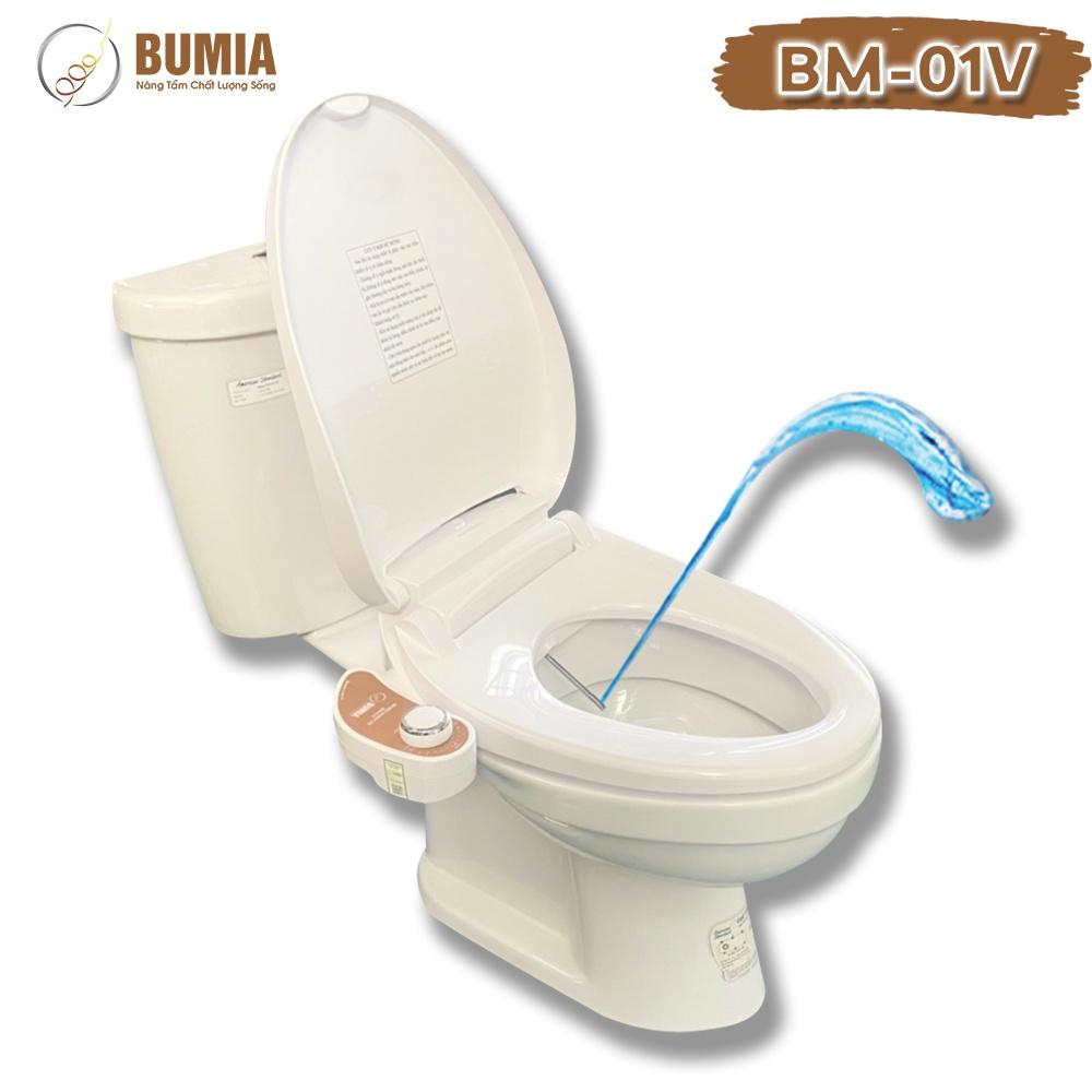 Vòi xịt vệ sinh thông minh gắn bồn cầu Bumia bidet bm02, bảo hành 36 tháng, lắp đặt vào các loại bồn cầu có sẵn tại nhà