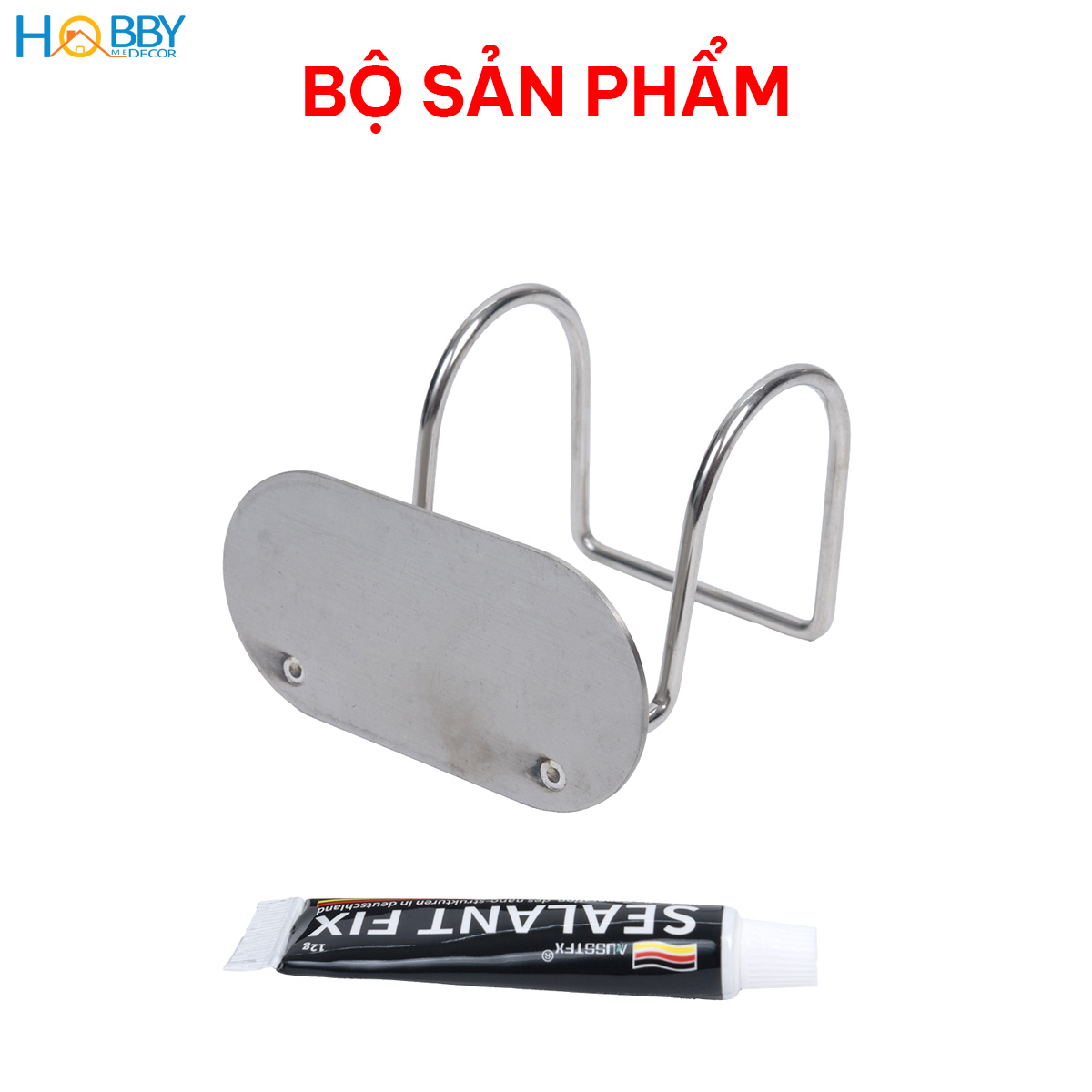Móc treo dép nhà inox 304 gắn tường không khoan Hobby Home Decor MTD1