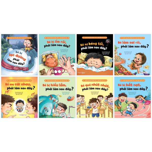 Sách - Bộ Sách Truyện Tranh Bồi Dưỡng Tâm Lý Lành Mạnh Cho Trẻ (Bộ 8 cuốn)