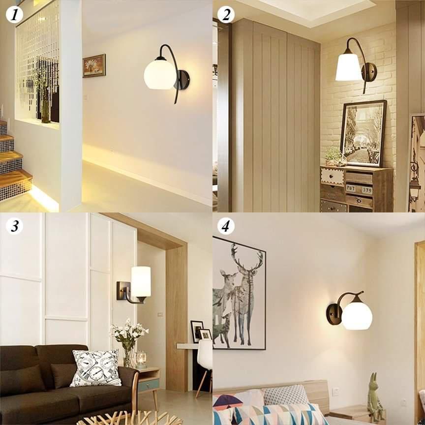 Đèn gắn tường, đèn ngủ, đèn cầu thang - TẶNG BÓNG LED