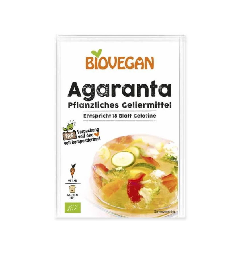 Bột Gelatine và bột rau câu hữu cơ Agar-Agar - Biovegan